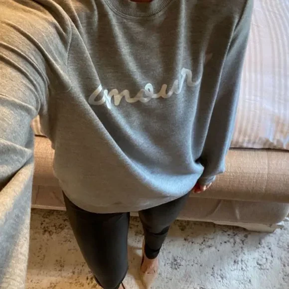 New Marled ‘Amour’ Grey Sweatshirt - Picture 2 of 5